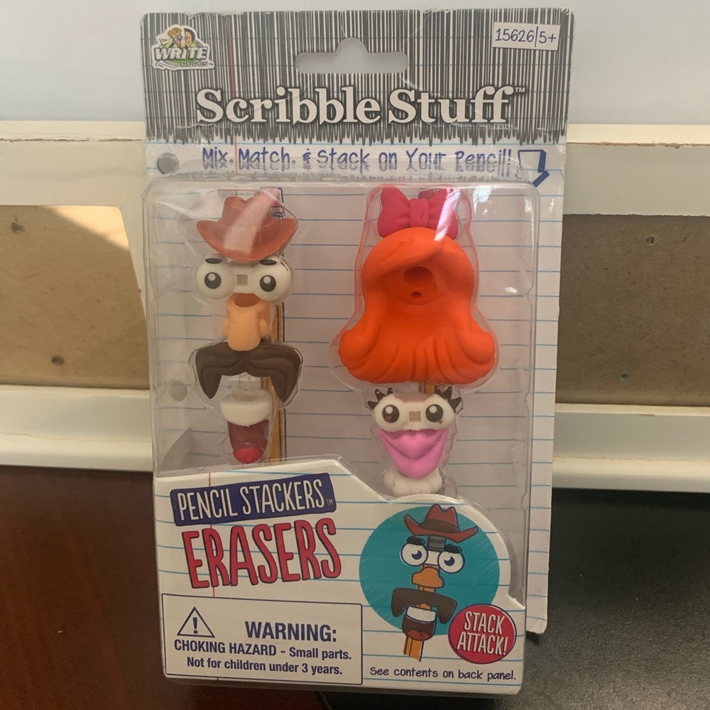 Pencil stackers erasers